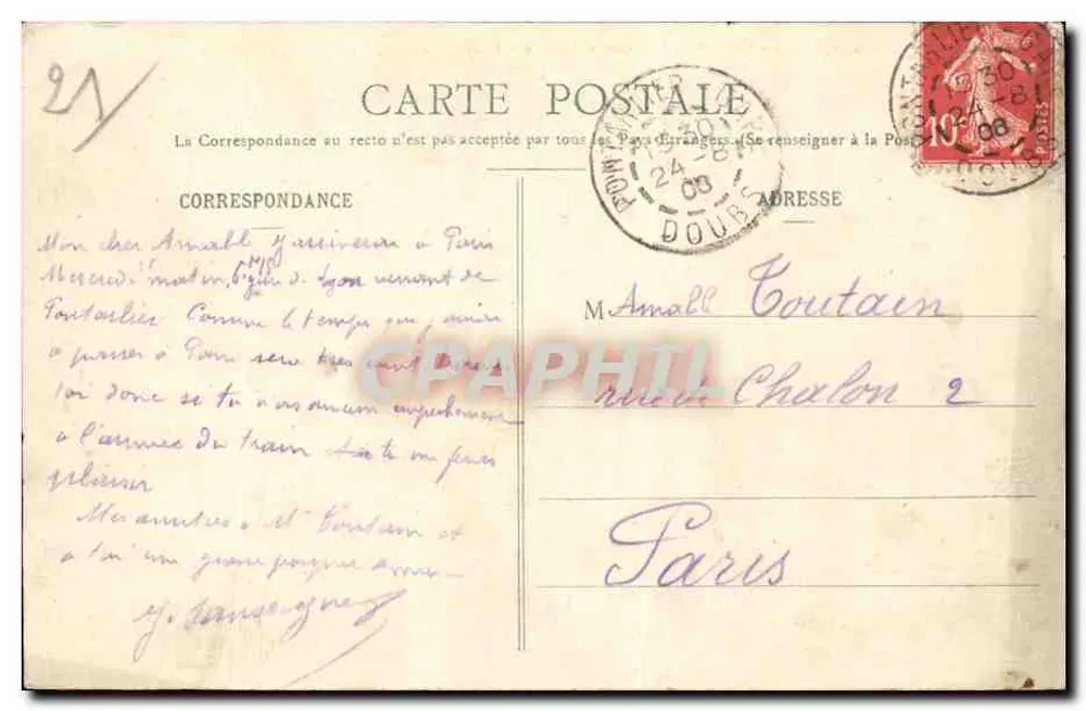 Dijon - Hotel de Ville (antigo Palácio dos Duques de Borgonha) — L. V., editor - Verso