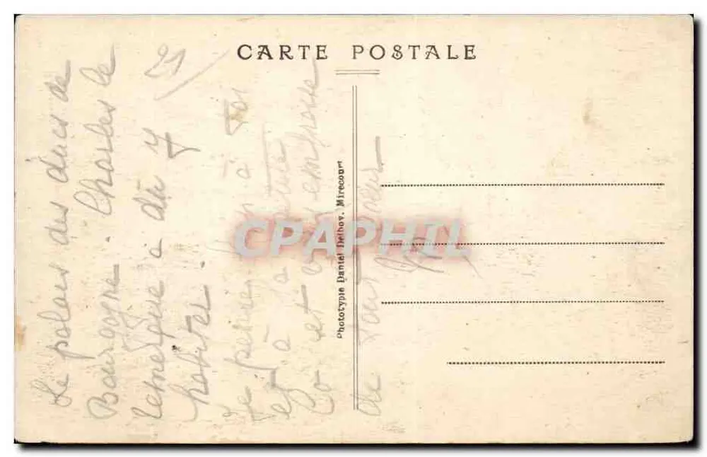 Dijon — Place d'Armes — Palácio dos Duques de Borgonha — D.D. — n°126 - Verso