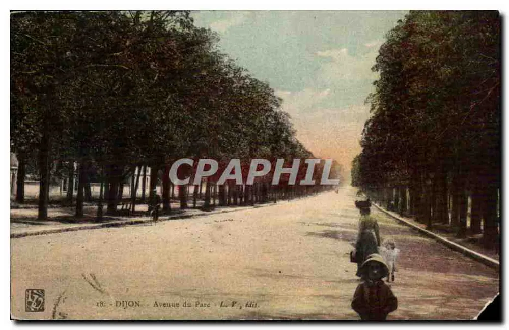 Dijon - Aleja Parku — wydawca Le F. - n°18 - Awers