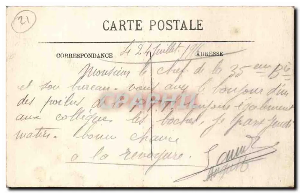 Dijon — Das Hotel de la Cloche und Place Darcy — LL. Nr. 107 - Rückseite