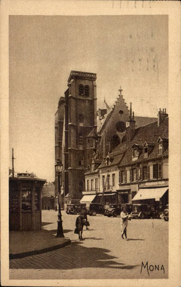 Platz Bossuet und die Türme der Kirche Saint-Jean — Dijon — Ausgabe MONA - Vorderseite