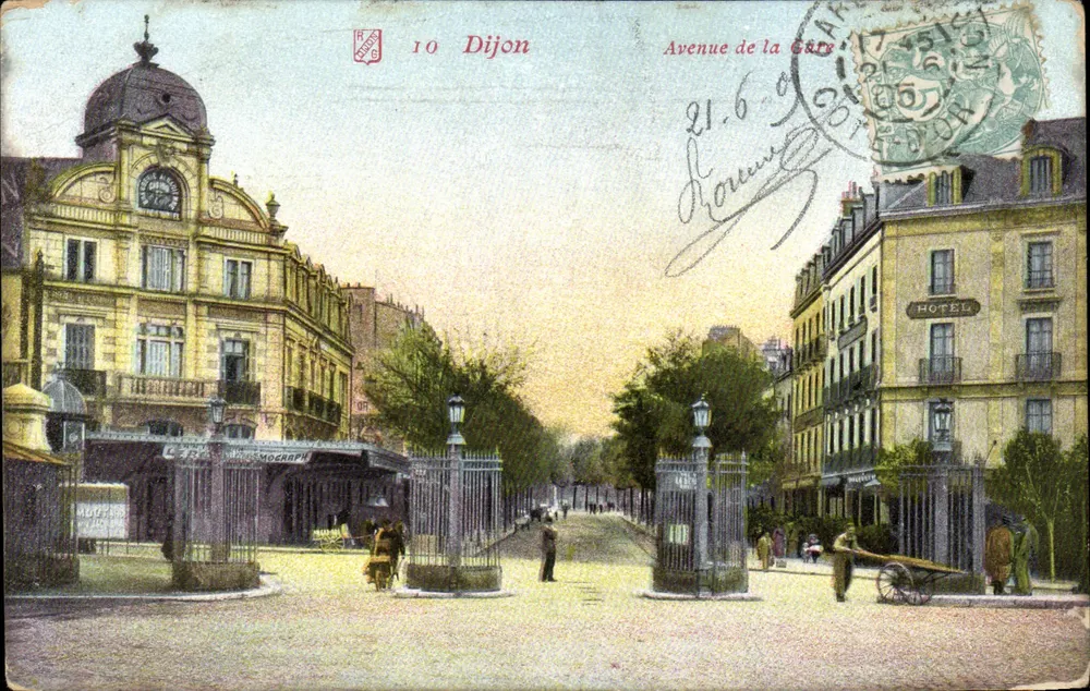 Avenida da Côte — Dijon — Impressora Postal - Frente