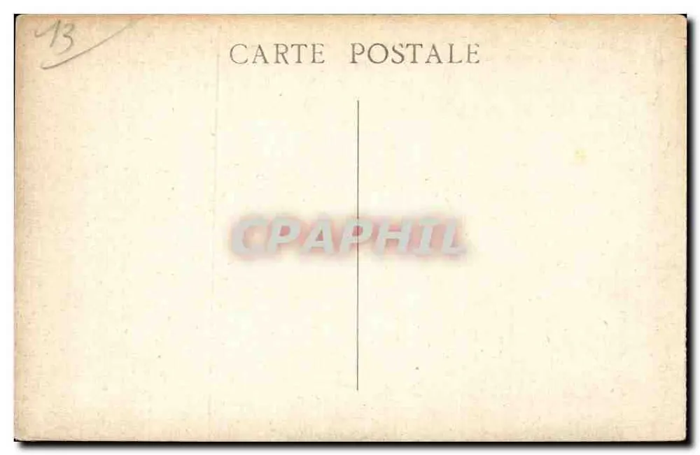 Marseille — Place Castellane und die Fontaine Cantini — Verlag J. Charnay - Rückseite