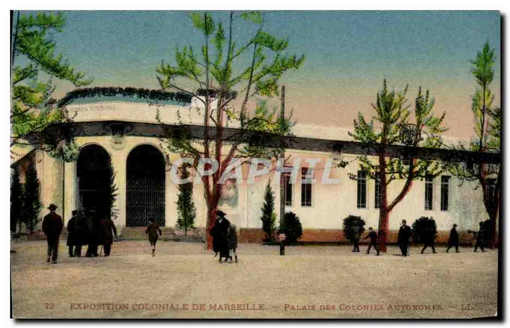 Exposição Colonial de Marselha — Palácio das Colônias Autônomas — LL - Frente