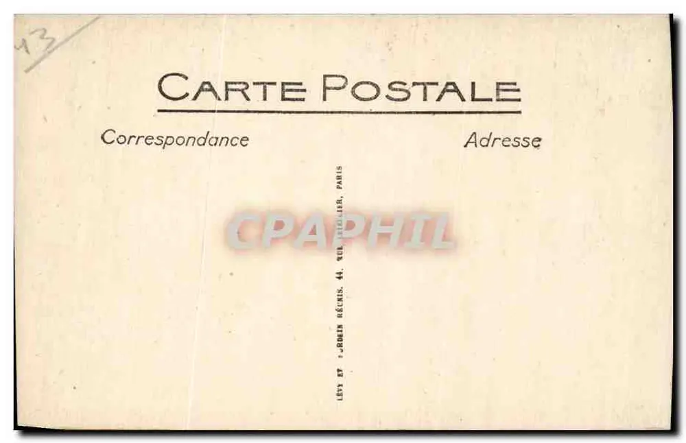 Exposição Colonial de Marselha — Palácio das Colônias Autônomas — LL - Verso