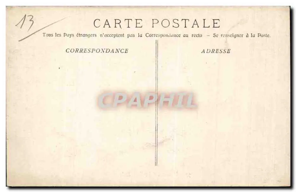 Marseille - O Forte de São João — fotografia por R. Laonour, n°57 - Verso