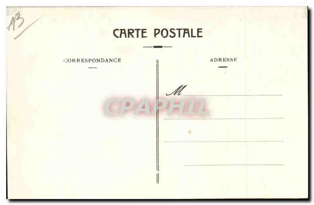 Marselha - Cours Belsunce — trem n°632 e sinalização 'Byrrh Chocolat Louit' — Editor EL. - Verso