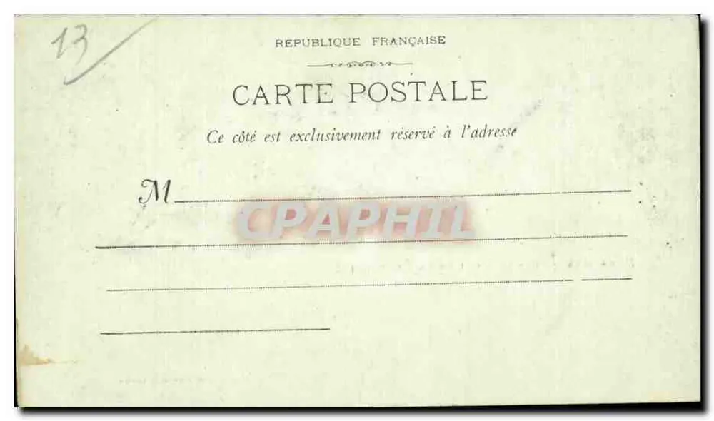 Marseille — Het Molen van de Fraterniteit — Fototipie Lacour n°30 - Achterkant