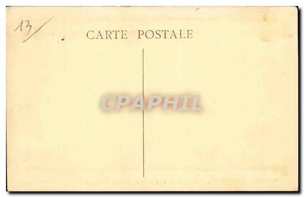 Marseille — A Corniche, Anse de Maldormé — Editora não identificada, n° de série 13 - Verso