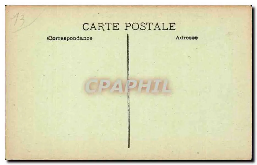 Marseille - Sammlung des Schlosses If - Edmond Lantès wird ins Meer geworfen — (der Friedhof des Schlosses If) - Rückseite