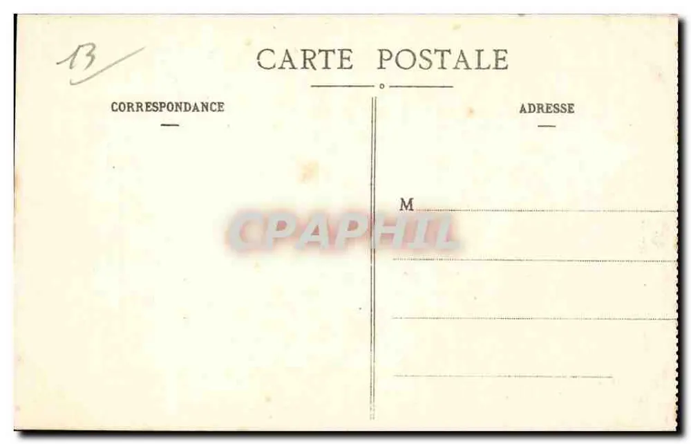 Marseille - La Cannebière, Ansicht des Alten Hafens - EL - Rückseite