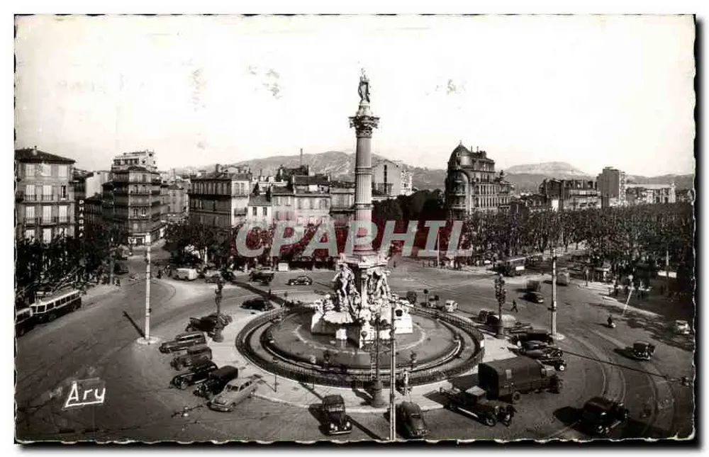 Place Castellane — Monumento central com coluna e estátua — Éditions Ary, n° 9119 - Frente