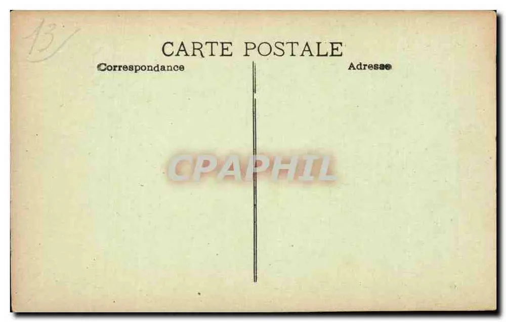 Marselha — O Castelo, pátio interno, o poço - Verso