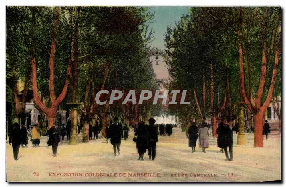 Exposição Colonial de Marselha — Avenida Central — LL - Frente