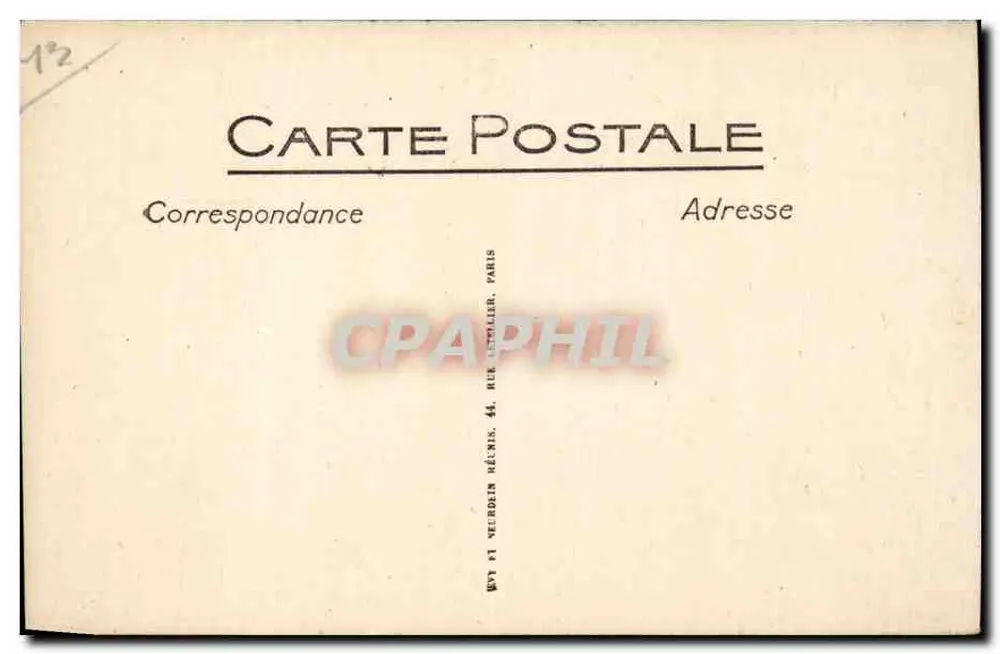 Exposição Colonial de Marselha — Avenida Central — LL - Verso