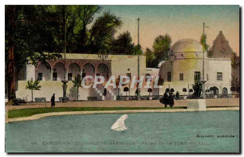 Kolonialausstellung in Marseille — Palast von Tunesien — Rerplandy, Architekt - Vorderseite
