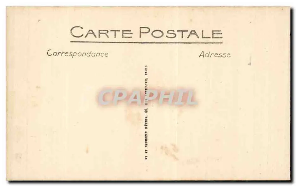 Exposição Colonial de Marselha — Avenida Faidherbe — LL - Verso