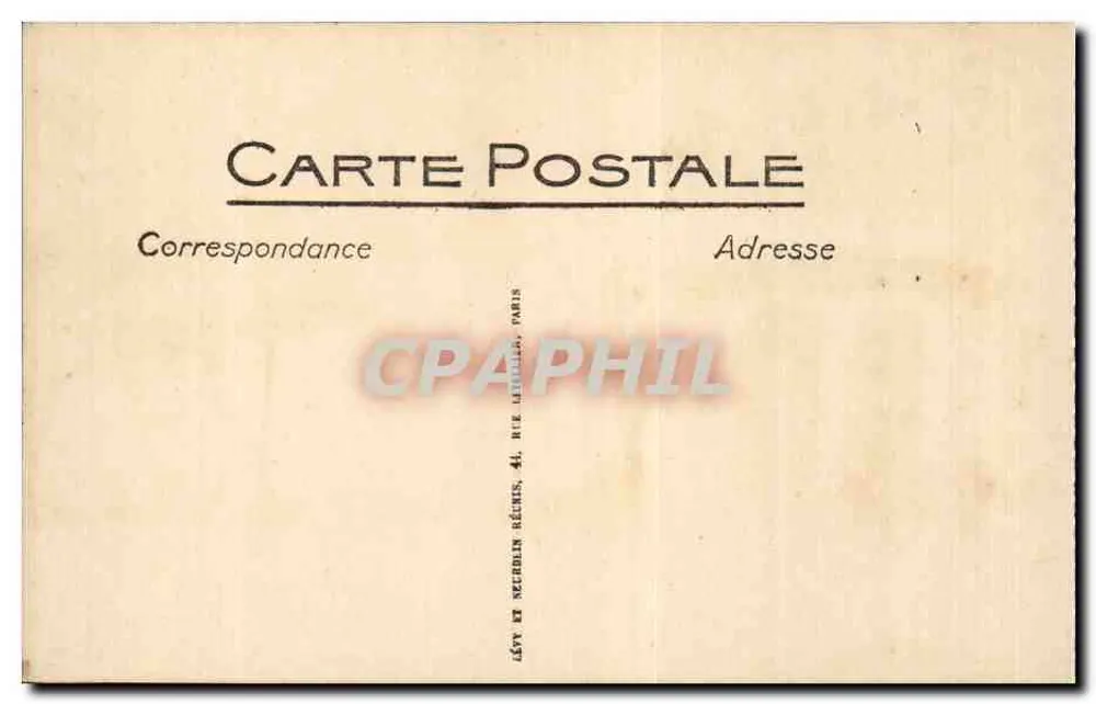 Exposição Colonial de Marselha — Orã, espetáculo de arte dramática — Editor Lévy e Neubelen, Paris - Verso