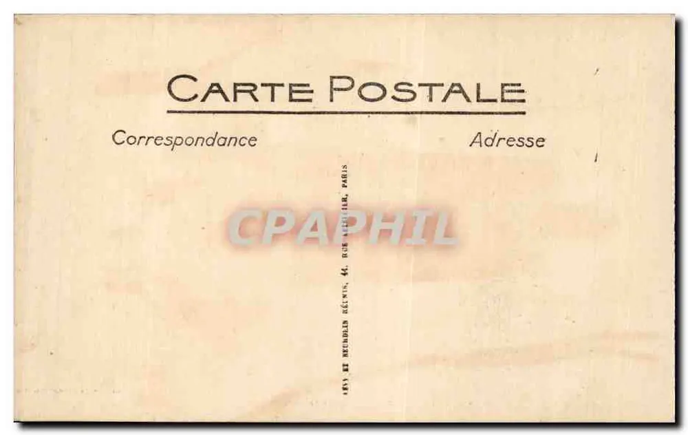 Exposição Colonial de Marselha — Palácio da Tunísia — Resplandy, Arquiteto - Verso