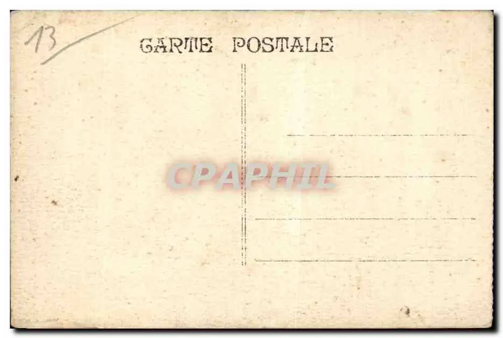Marseille - Kolonialausstellung 1922 — Palast von Marseille und Provence - Rückseite