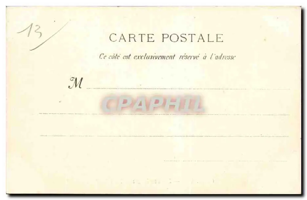 Marseille : A entrada do Porto — G.M. 166 - Verso