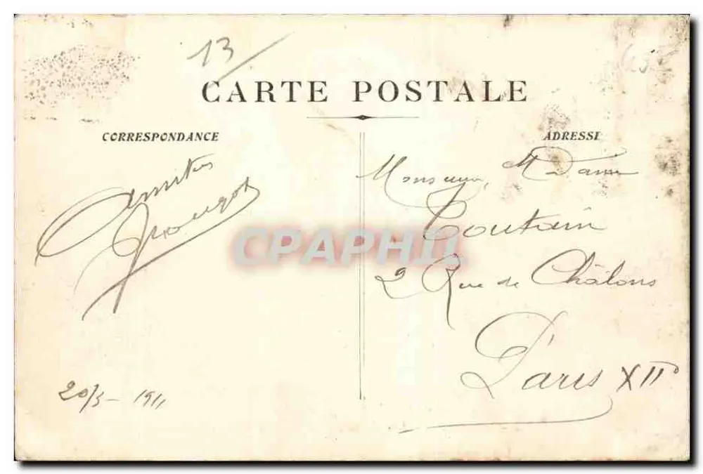 Marselha — Arco do Triunfo da Porta de Aix — F.G. editor - Verso
