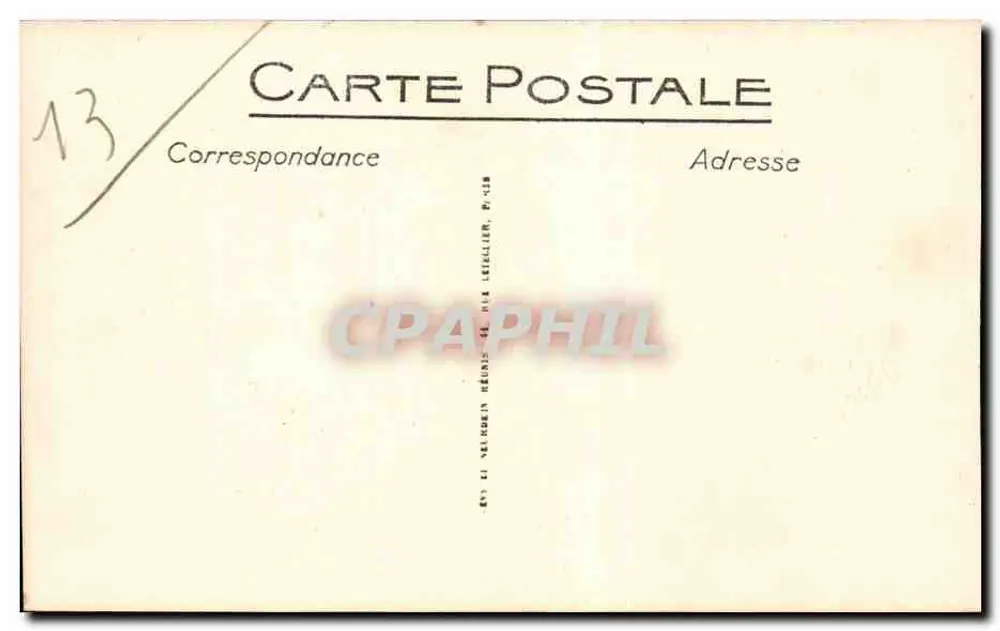Marseille. - Der Kai der Belgier und Notre-Dame de la Garde. - LL SELECTA - Rückseite