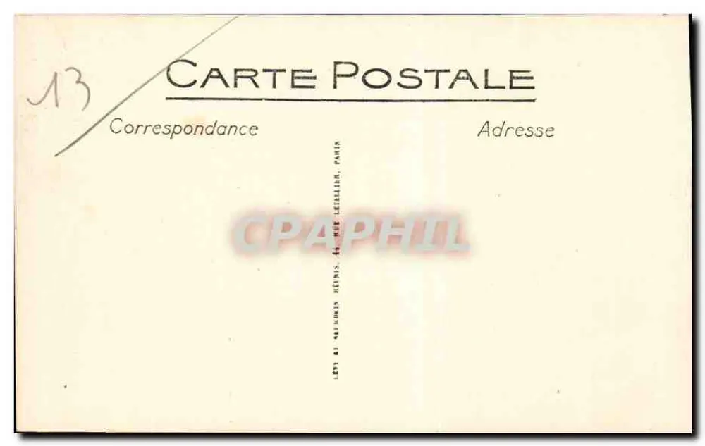 मार्सिले - ला कैनेबियर - रू के दृश्य ट्रैमवे और इमारतों के साथ - प्रकाशक सेलेक्टा, संख्या 45 - पीछे