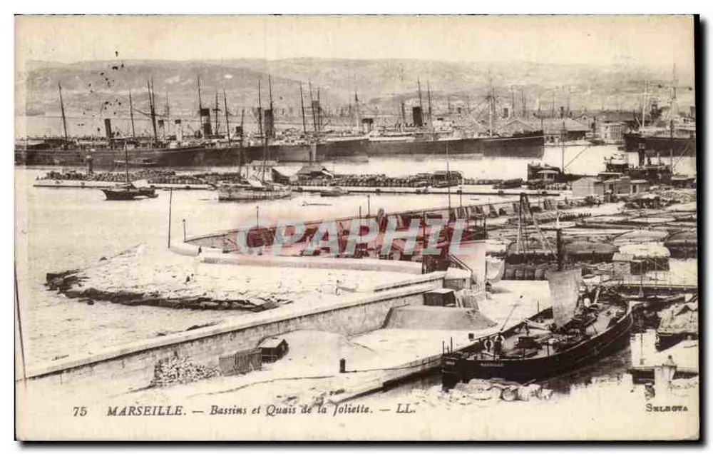 Marseille — Becken und Kai der Joliette — LL. Selgota - Vorderseite