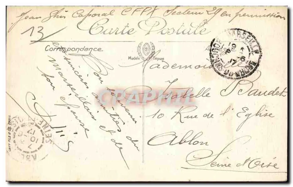 Marseille — Becken und Kai der Joliette — LL. Selgota - Rückseite