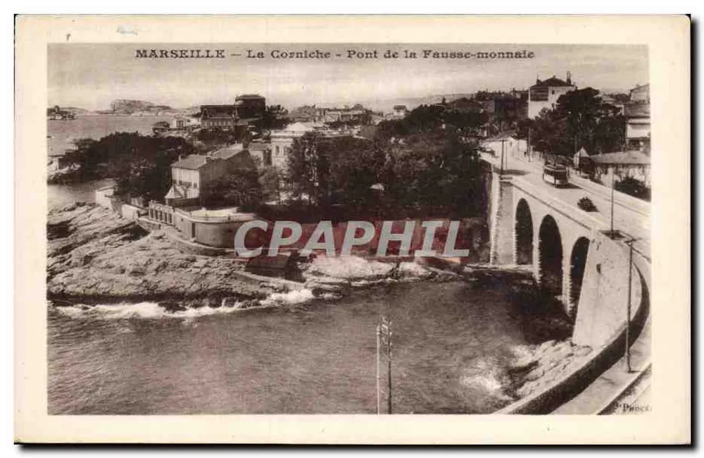 Marseille — La Corniche — Pont de la Fausse-monnaie - Vorderseite