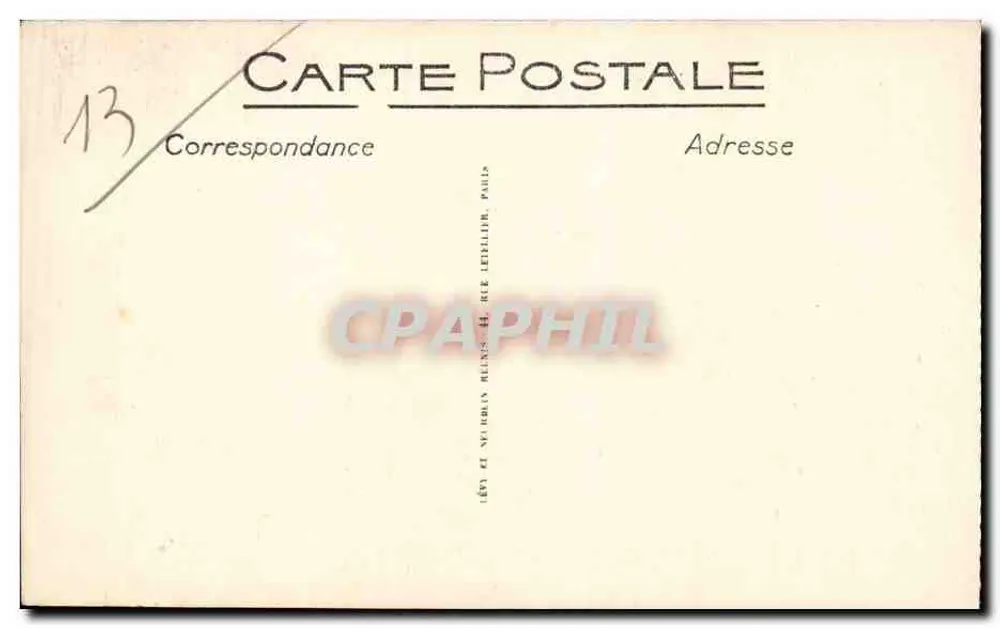Marseille - Leuchtturm Désirade - Abfahrt eines Postwagens - LL - Sélecta 311 - Rückseite