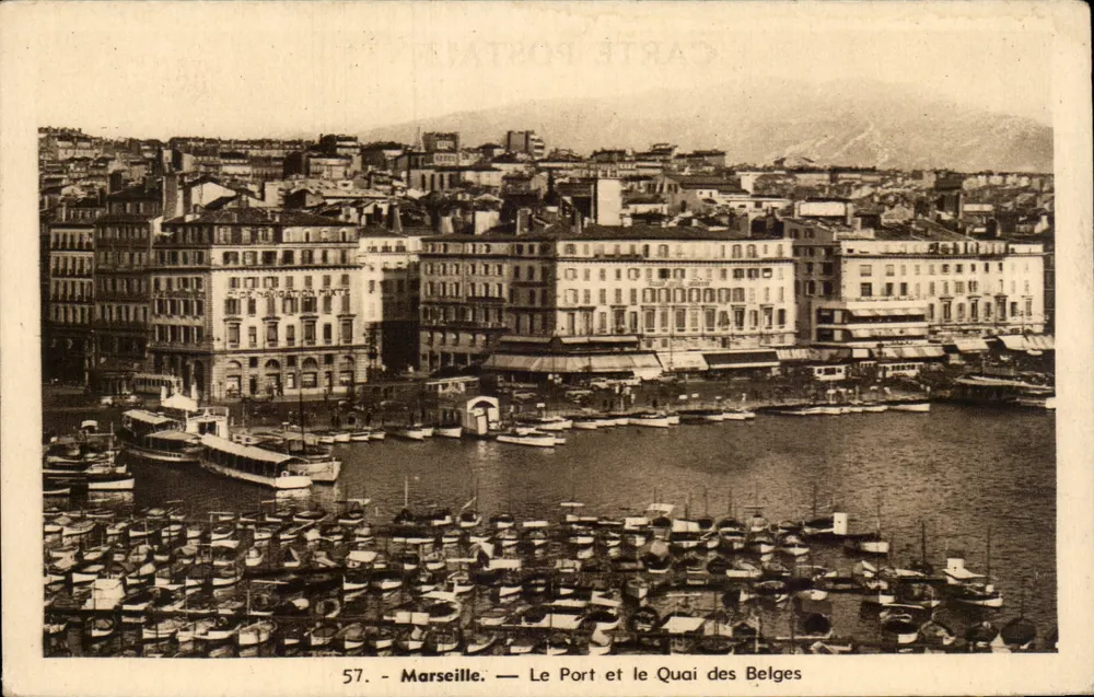 Marseille — Der Hafen und der Quai des Belges — A. Tardy Photo-Edit. - Vorderseite