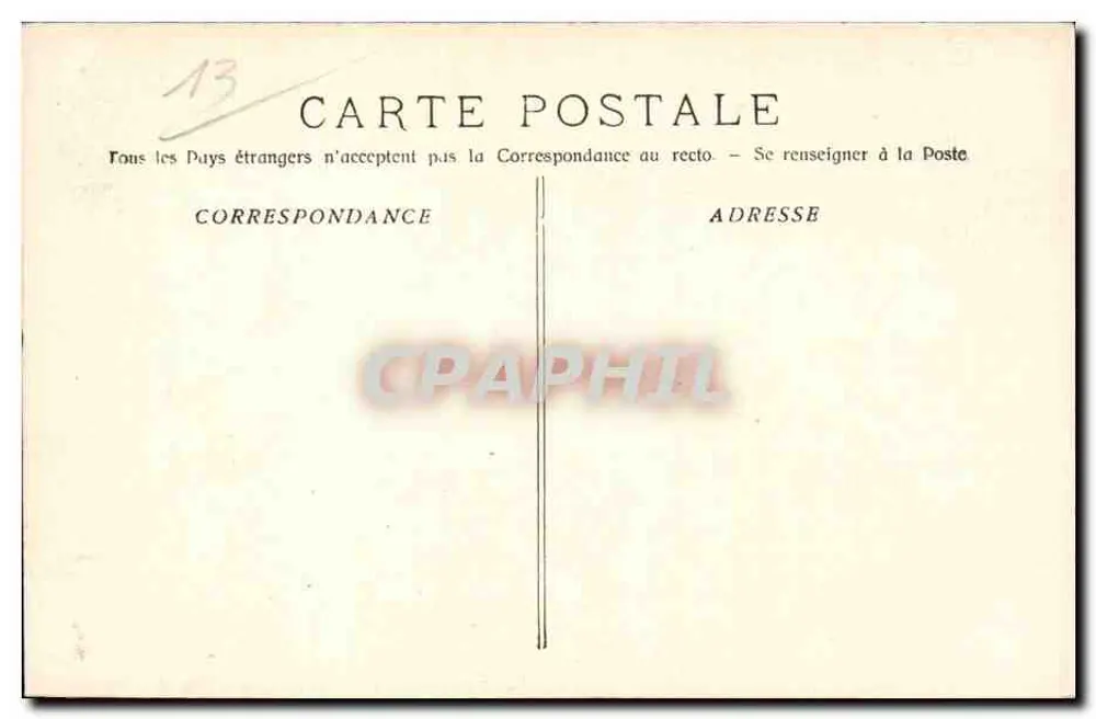Marseille - Kolonialausstellung - Porte de l'Annam — Phototypie & Lacour, Marseille - Rückseite