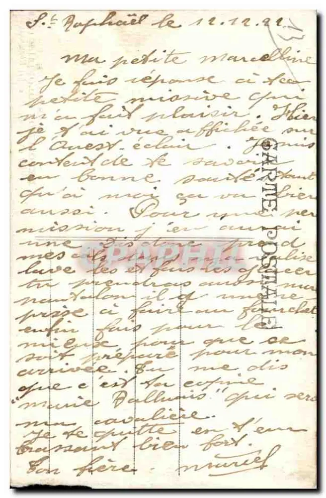 Marselha — Exposição Colonial 1922 — Palácio da A.O.F. — Os Camélidos - Verso