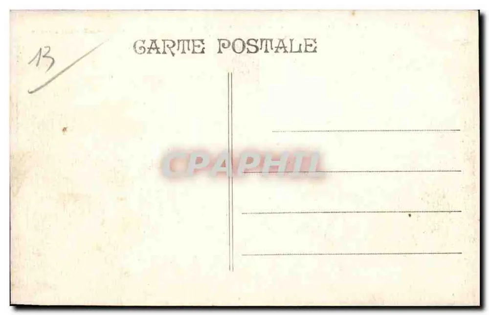 Marseille - Koloniaal Tentoonstelling 1922 — Paleis van Madagascar en Beeld van Generaal Galliéni — Richard, Architect - Achterkant