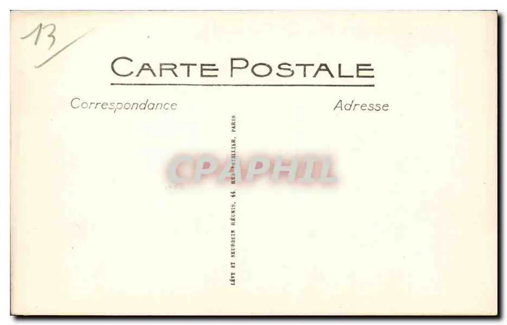Palácio da África Ocidental — Pátio interno — Exposição Colonial de Marselha — LL. — N° 90 - Verso