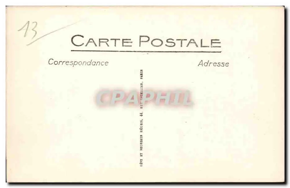 Kolonialausstellung in Marseille — Palast der Westafrika — LL. n° 94 - Rückseite