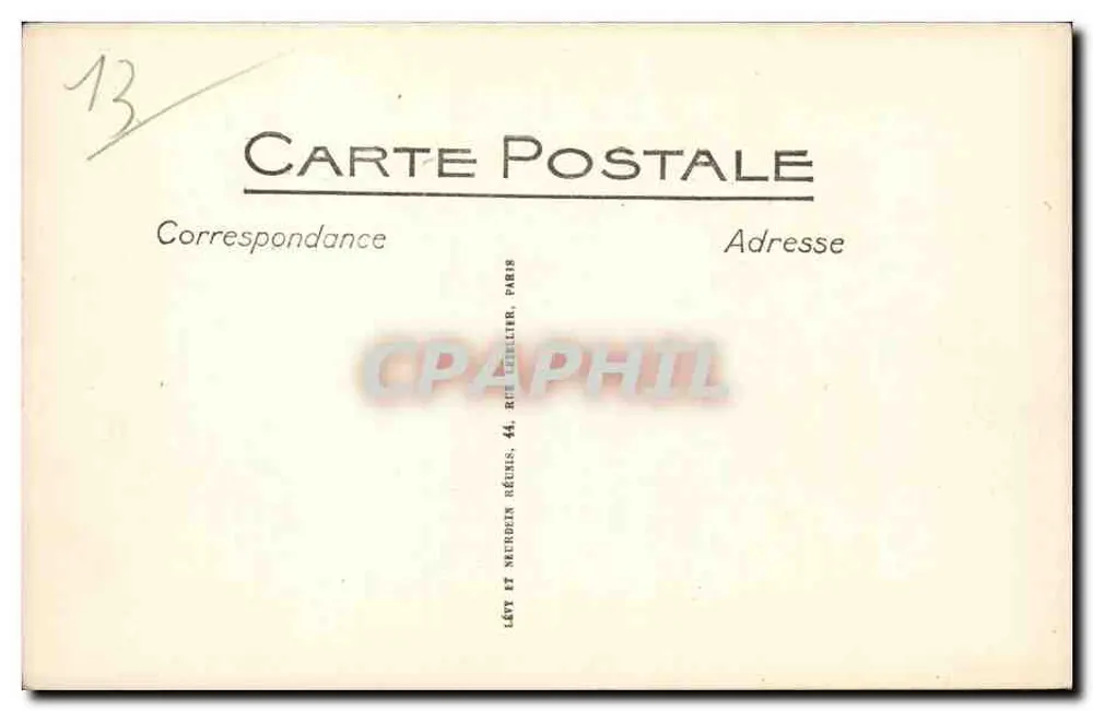 Kolonialausstellung in Marseille — Das Große Palais, das Palais der Westafrika — LL. Nr. 78 - Rückseite