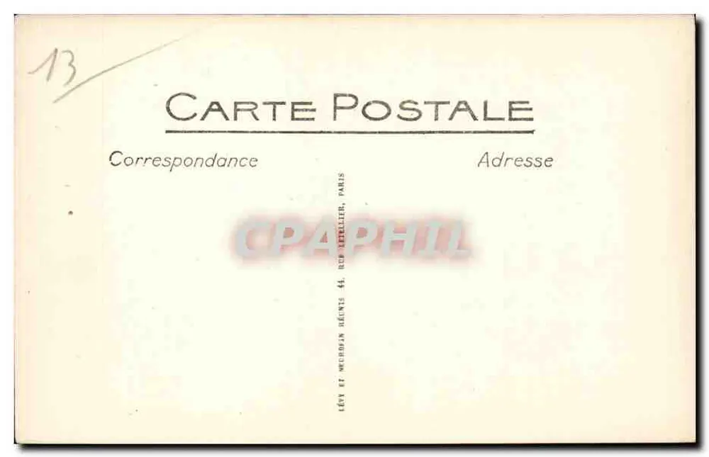 Kolonialausstellung Marseille — Das Große Palais — LL. - Rückseite
