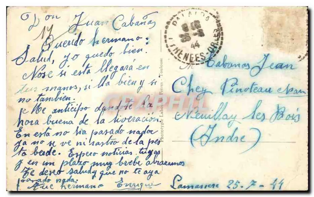 Alet-les-Bains — Ansicht der Ruinen der Kathedrale und der Pfarrkirche — LF Toulouse 199 - Rückseite