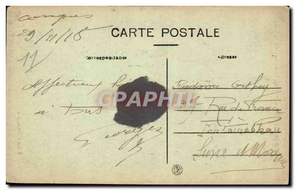 Conques (Aude) — Notre-Dame de la Gardie — Le Galvaire — éditeur Leban à Carcassonne - Verso