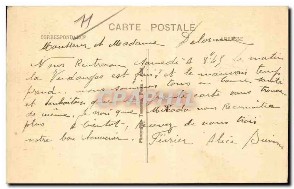 A Cascata de Bertrande — perto de Cuxac-Cabardès — Cl. Sarvel - Verso