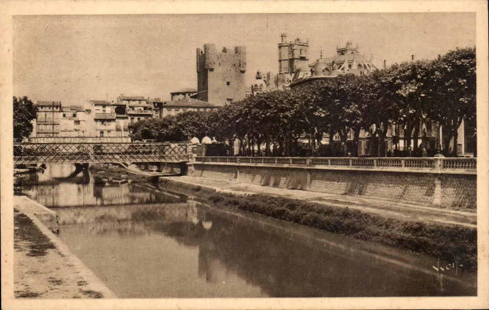 NARBONNE (Aude) — O canal da Robine — Edições d'Art YVON - Frente