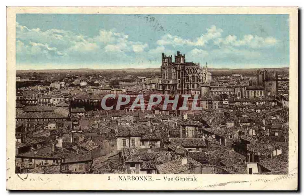 NARBONNE — Vista Geral — Edição G. Firmin Rue de l'Évêché - Frente