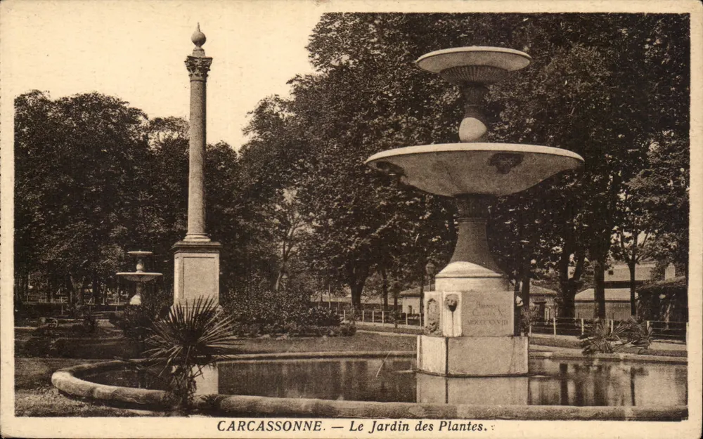 Carcassonne — O Jardim das Plantas — Editor: Edições de Arte 'Jordy' de Carcassonne - Frente