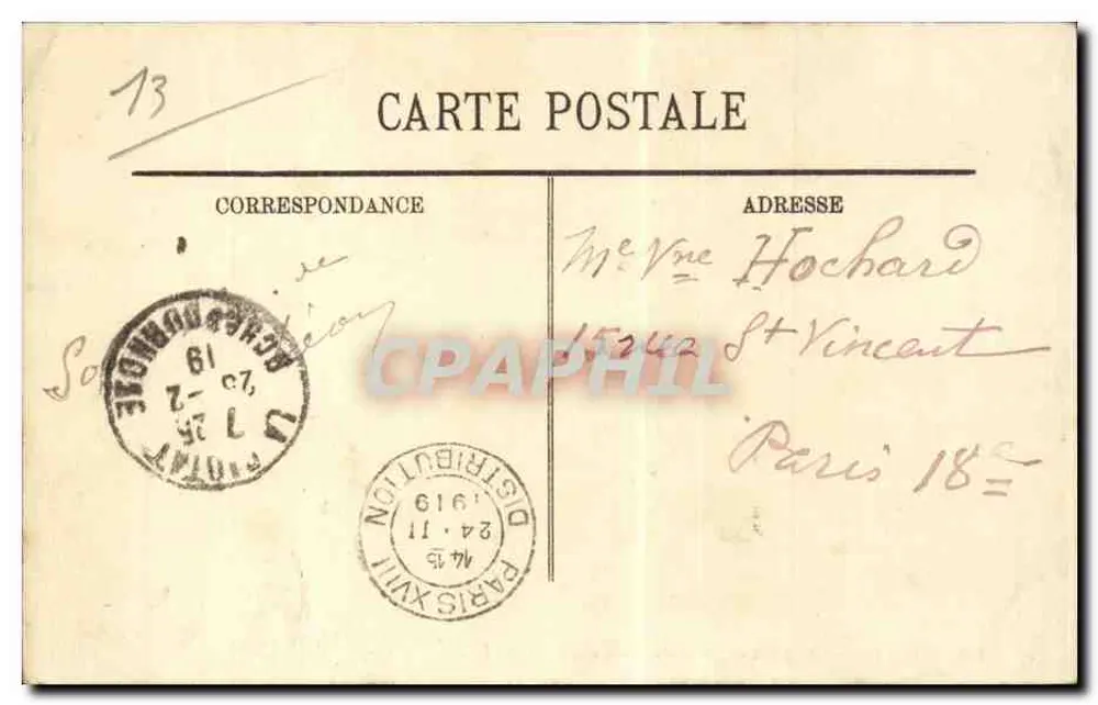 La Ciotat — allgemeiner Blick vom Rocher du Bec de l'Aigle — unbekannter Verlag, Nr. 20 - Rückseite