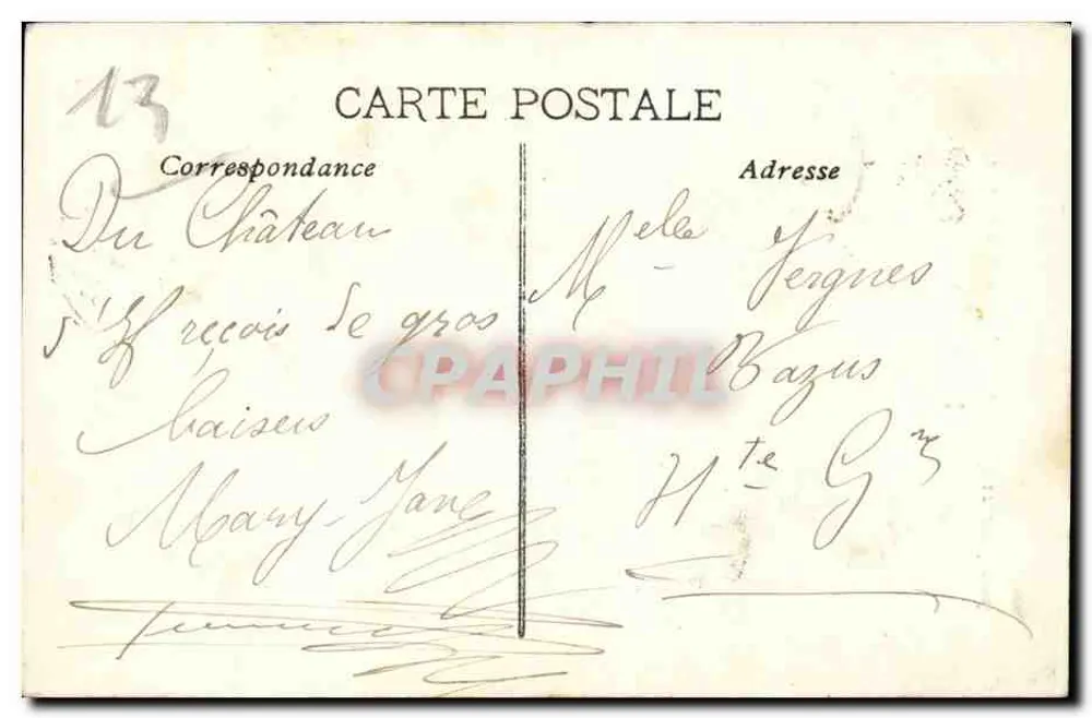 O anunciantes das prisões de If — O anunciantes das prisões de If exorta um condenado — Coleção do Castelo de If - Verso