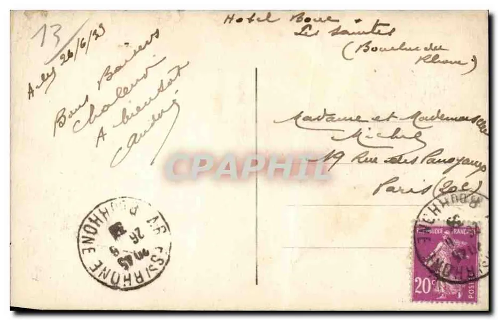 Provence — Colagem de cenas locais — Editor não identificado - Verso