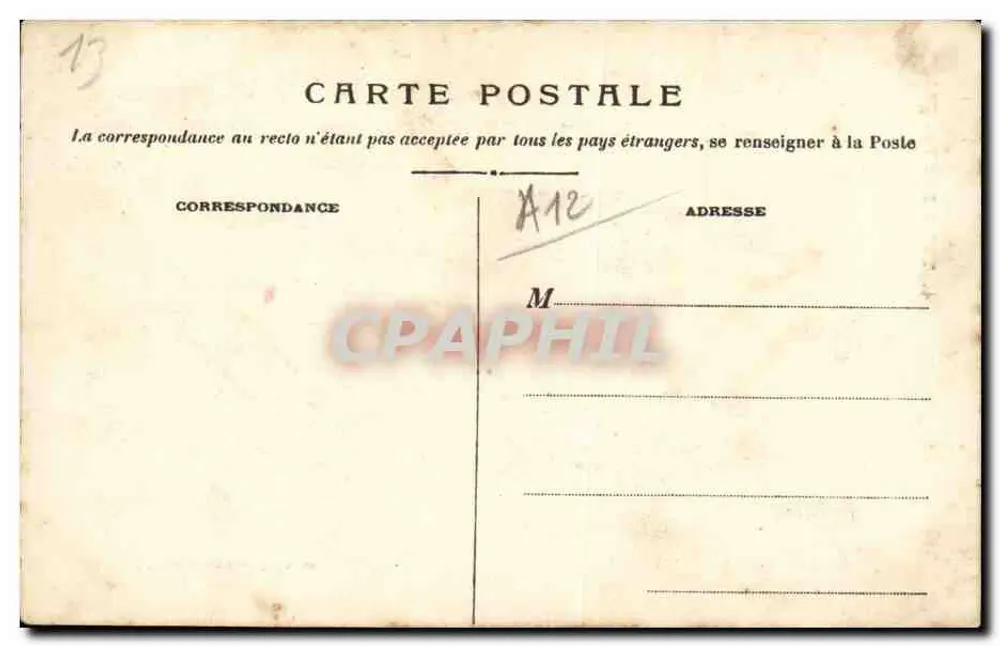 Frau im provenzalischen Kleid — Provenzalischer Typ Nr. 4 — Hittachir-Ausgabe, Toulouse - Rückseite